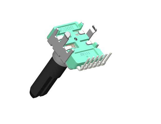 Shaft Length Customized Rotary Electrical Potentiometer 6mm-20mm Through Hole Mount 0.05W