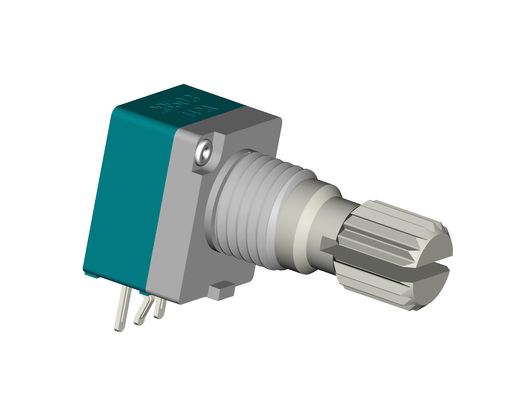 Single Gang Rotary Variable Resistor Through Hole Mounting 0.05W Power Rating -25.C-85.C