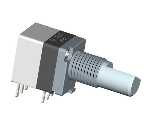 DIP Mount PCB Lug Rotary Multi Turn Potentiometer 300-3MK Resistance Round Shaft 10 000 Cycles
