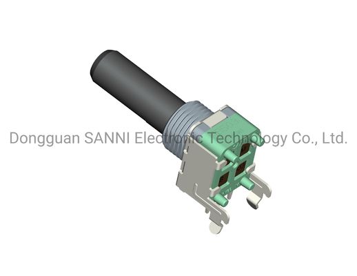Round Shaft Metal Rotary Electrical Potentiometer PCB Lug 100MΩ Min Resistance