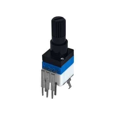 RV97R2NS Industrial Grade Knurled Shaft Rotary Potentiometer Device With PCB Lug Terminal