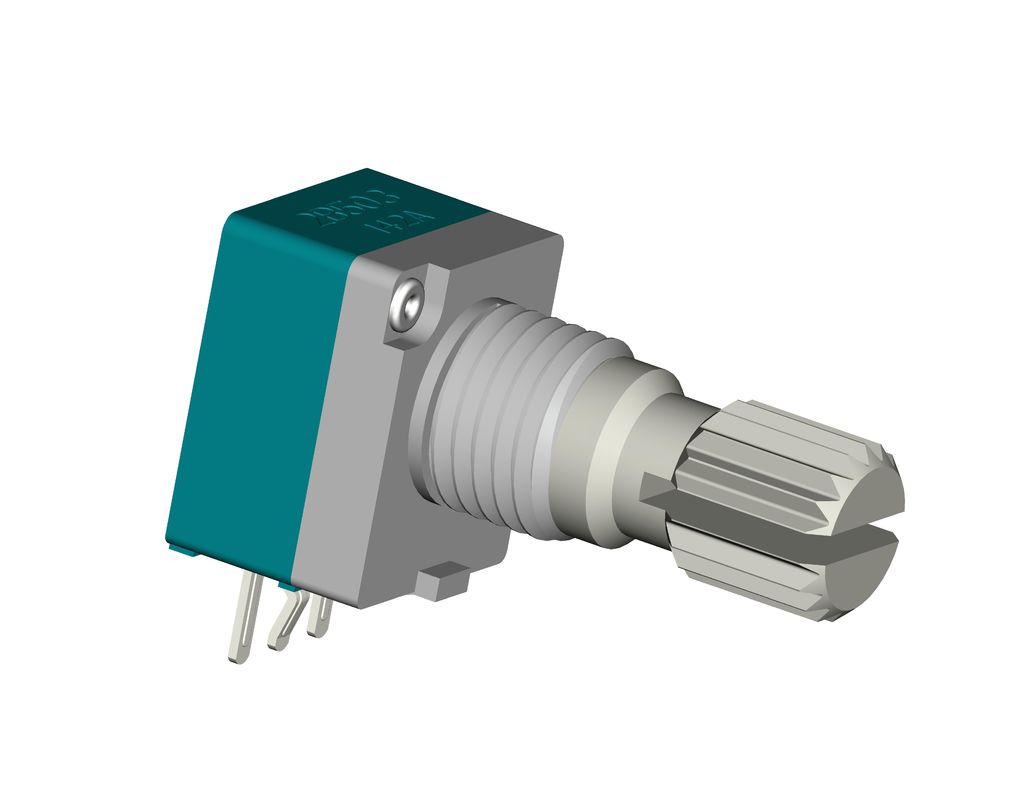 Single Gang Rotary Variable Resistor Through Hole Mounting 0.05W Power Rating -25.C-85.C