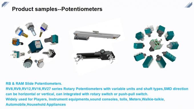 Potenziometro sigillato asse isolato 12mm di RV123G0ts