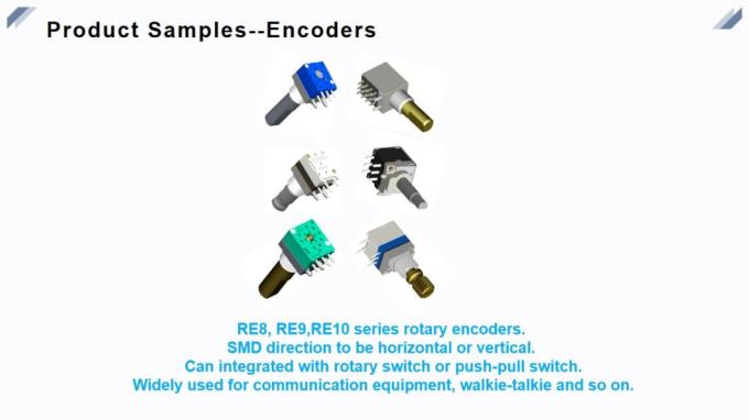 RE6010M 6mm Mini Rotary Encoder con il commutatore di spinta